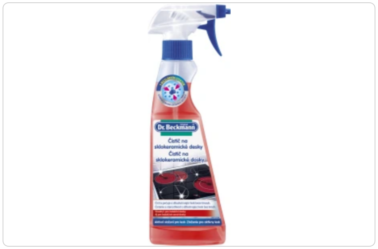 Dr. Beckmann čistič na skokeramické a indukční desky, rozprašovač, 250 ml - 115 Kč