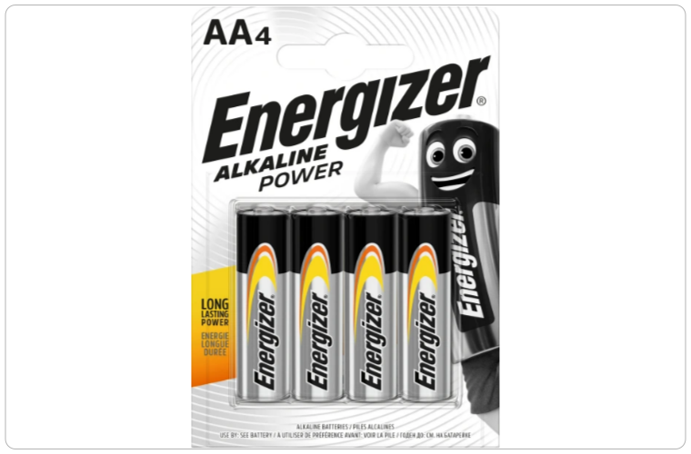 Energizer Alkaline Power AA tužková baterie, 4 ks - 50 Kč
