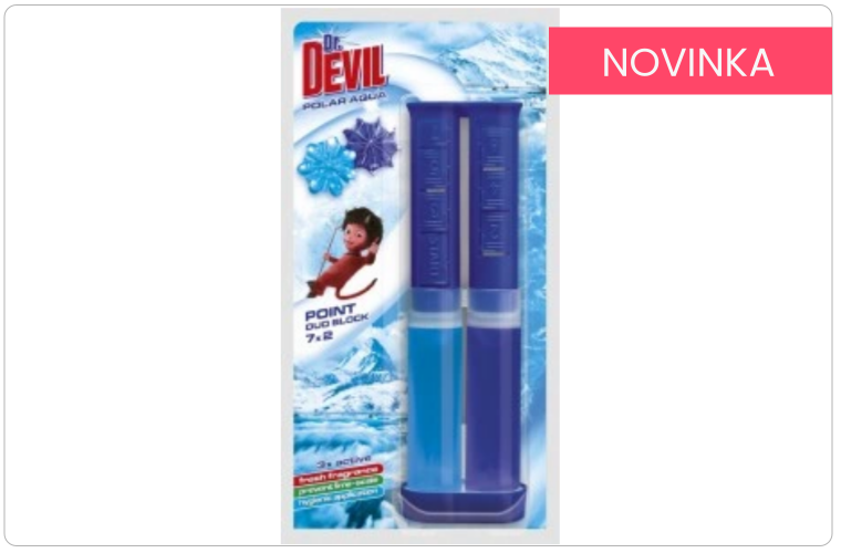 Dr. Devil WC Point Duo Block Polar Aqua, 65 ml - 90 Kč