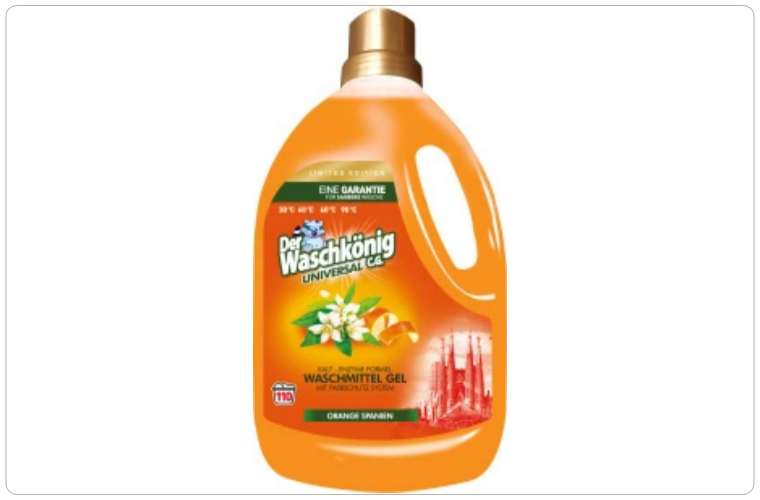 WaschKönig prací gel Universal Orange Spanien - 110 dávek 3,305 L - 145 Kč