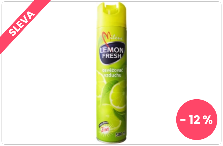 Miléne osvěžovač vzduchu, vůně citronu, 300 ml - 26 Kč
