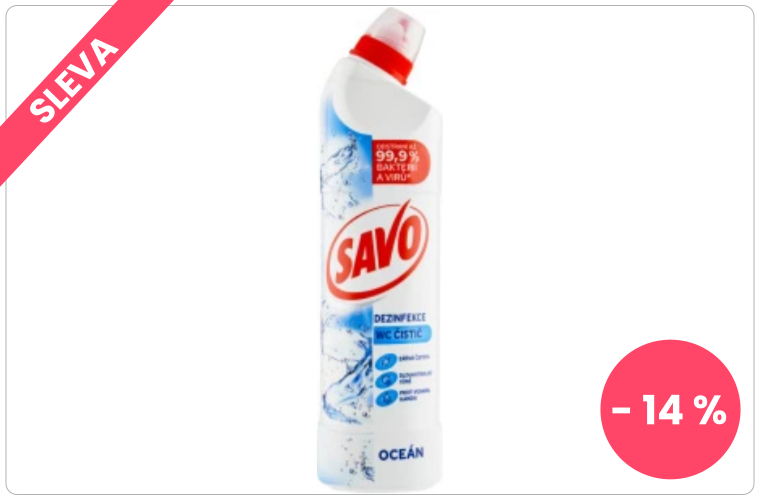 SAVO WC gel Oceán 700 ml - 50 Kč