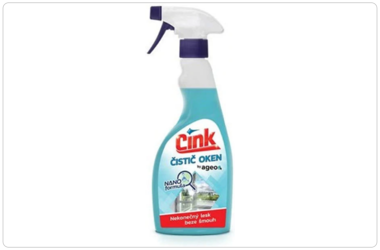 Cink čistič na okna s rozprašovačem 500 ml - 50 Kč