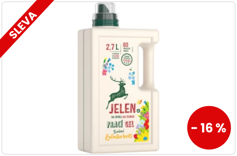 Jelen univerzální prací gel luční kvítí, 60 praní, 2,7 l - 275 Kč