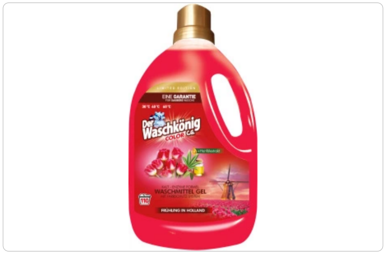 WaschKönig prací gel Frühling in Holland Color  – 110 dávek 3,305 L - 145 Kč