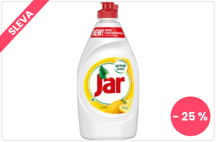 Jar na nádobí citron, 450 ml - 60 Kč