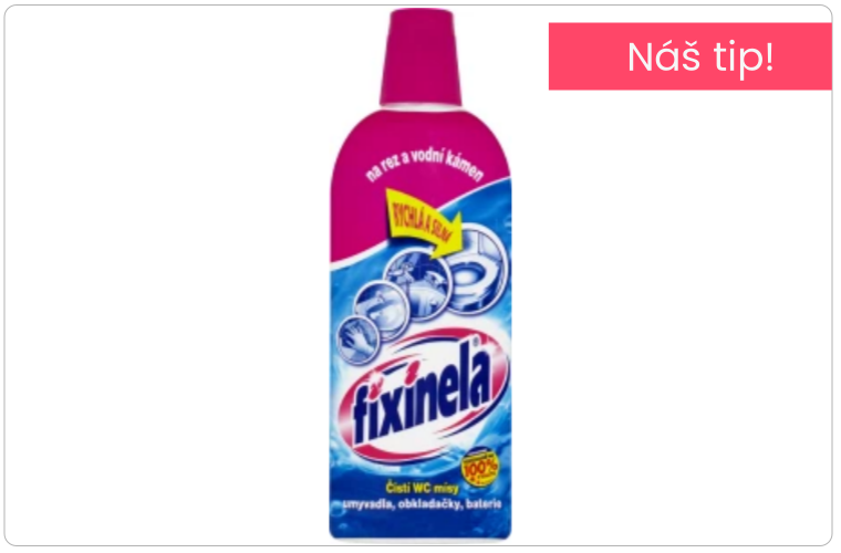 Fixinela tekutý čistič na rez a vodní kámen, 500 ml - 45 Kč