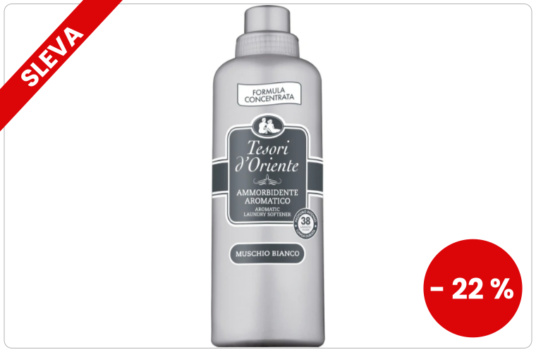 Tesori d'Oriente aviváž Muschio Bianco, 38 praní, 760 ml - 90 Kč