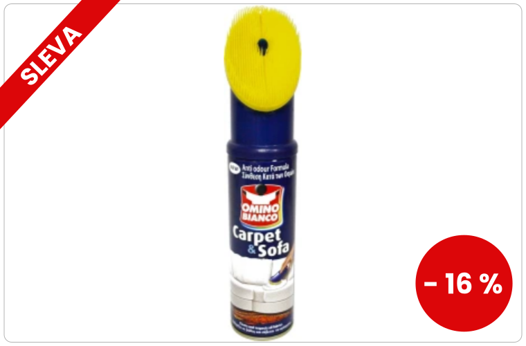 Omino Bianco, suchá pěna na koberce a čalounění, 300 ml - 113 Kč