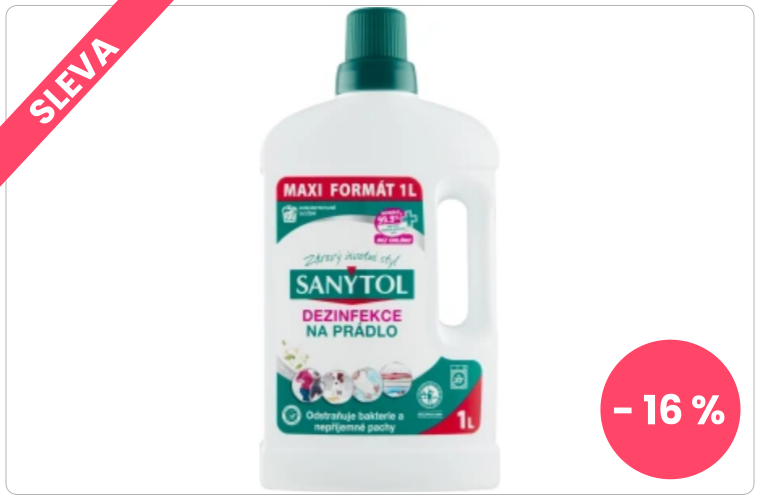 Sanytol dezinfekce na prádlo, 1 l - 159 Kč