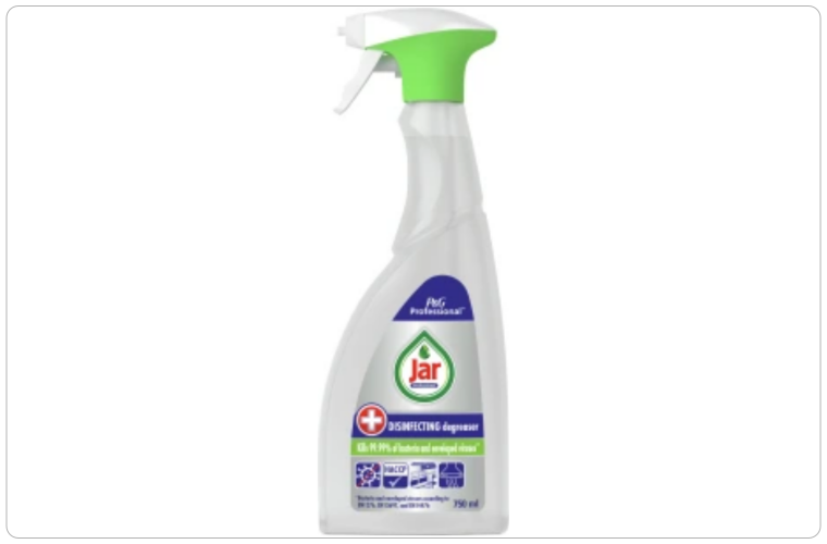 Jar Professional dezinfekční odmašťovač pro kontakt s potravinami, 750 ml - 102 Kč