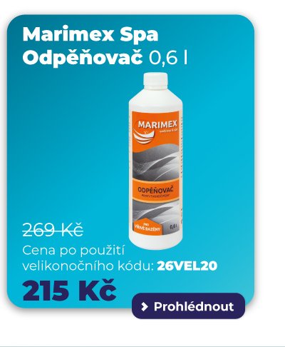 Marimex Spa Odpěňovač (0,6 l): Přípravek pro eliminaci pěny ve vířivce za 215 Kč.