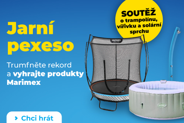 Soutěž Jarní pexeso o produkty Marimex – vyhrajte trampolínu nebo vířivku