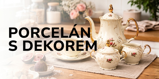 Porcelán s dekorem